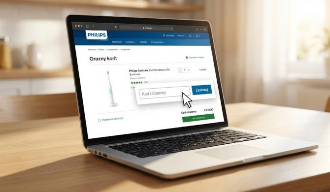 Instrucțiuni pentru activarea codului de reducere &icirc;n coșul Philips pentru achiziționarea mai ieftină a periuțelor sonice și a electrocasnicelor