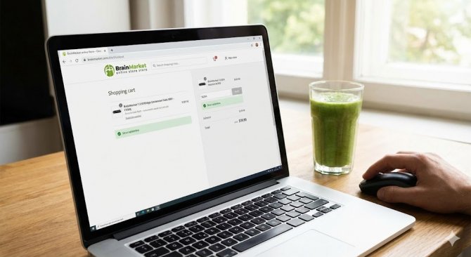 Ghid detaliat pentru introducerea codului de reducere &icirc;n coșul de cumpărături al magazinului BrainMarket